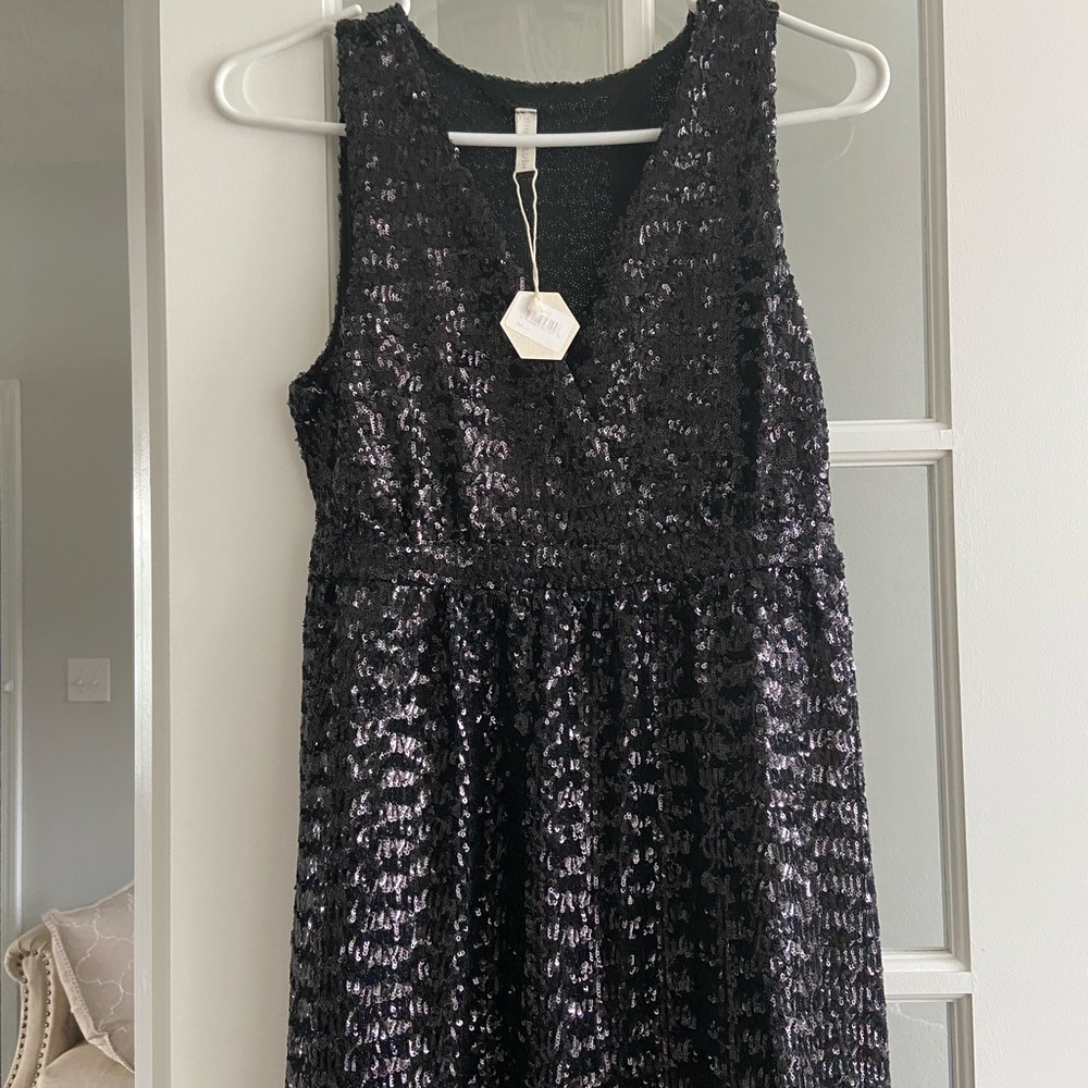 Pinkblush maternity sequin dress